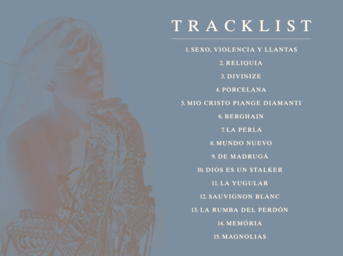 Rosalia Lux Album Tracklist